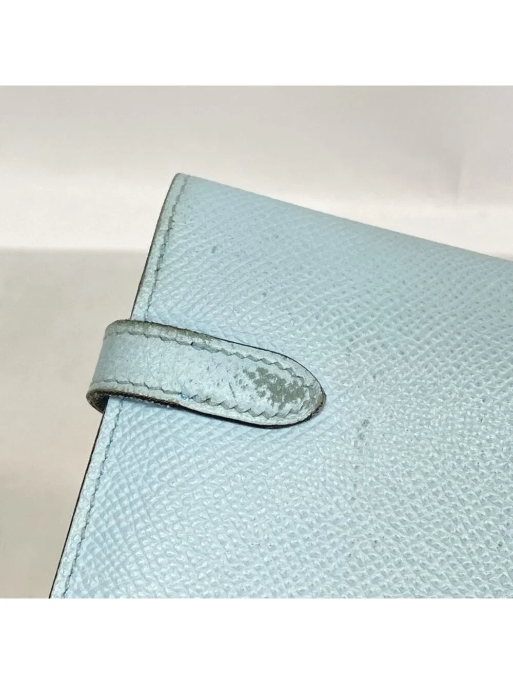 Hermes Wallet Kelly Veau Epsom Blue Zephyr Silver